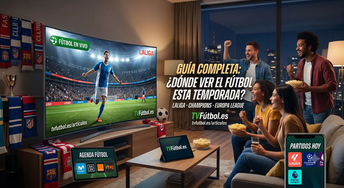 Dónde ver el fútbol 2026/2027: canales y plataformas de cada competición